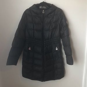 MICHAEL Michael Kors Black Packable Down Coat Sz L